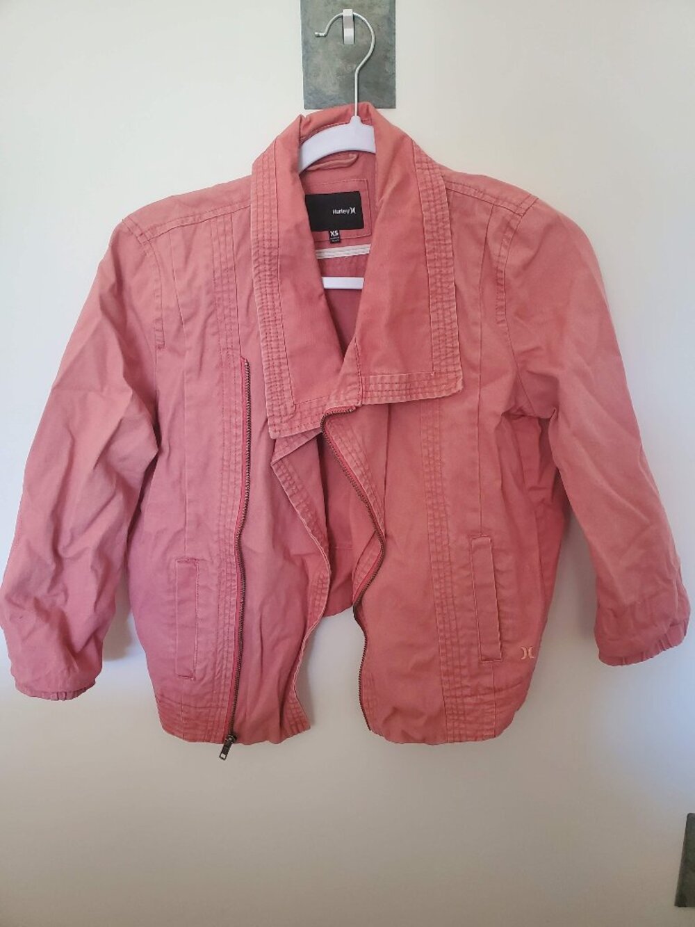 Pink Hurley Moto Jacket
